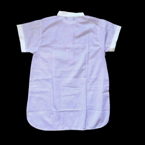 Vintage Sweet Dreams by Best Lavender and White Gingham Check Night Shirt Sz 42 - Picture 2 of 4
